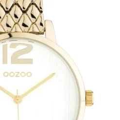 Oozoo Unisex Armbanduhr Timepieces C11022 Analog Edelstahl gold UOC10922