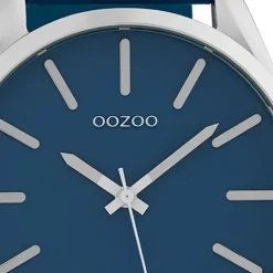 Oozoo Unisex Armbanduhr Timepieces Analog Leder blau UOC10321