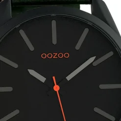 Oozoo Unisex Armbanduhr Timepieces Analog Leder dunkelgrün UOC10322