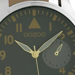 Oozoo Unisex Armbanduhr Timepieces Analog Leder dunkelbraun UOC10327
