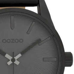 Oozoo Unisex Armbanduhr Timepieces Analog Leder schwarz UOC9629A
