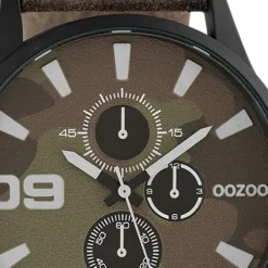 Oozoo Unisex Armbanduhr Timepieces Analog Leder braun UOC10347