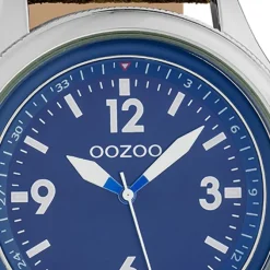 Oozoo Unisex Armbanduhr Timepieces Analog Leder camouflage grün UOC10351