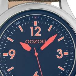 Oozoo Unisex Armbanduhr Timepieces Analog Leder camouflage braun UOC10354