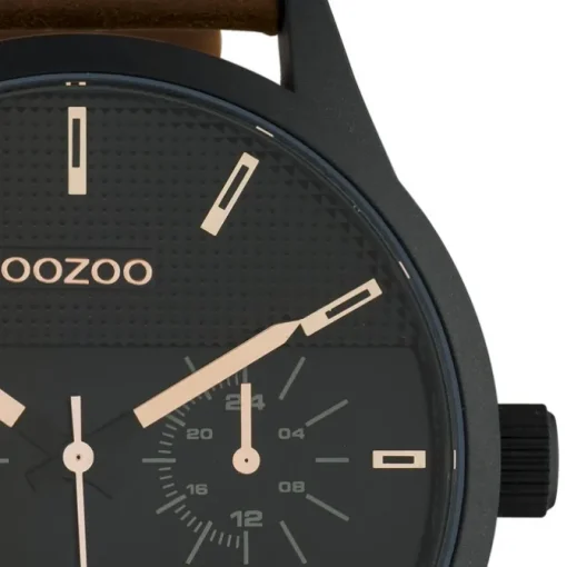 Oozoo Unisex Armbanduhr Timepieces Analog Leder braun UOC10538