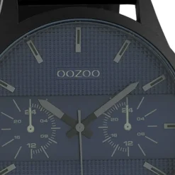 Oozoo Unisex Armbanduhr Timepieces Analog Leder schwarz UOC10539