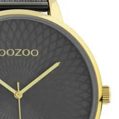 Oozoo Unisex Armbanduhr Timepieces Analog Metall schwarz UOC10554