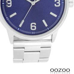 Oozoo Unisex Armbanduhr Timepieces Analog Metallband silber UOC11503