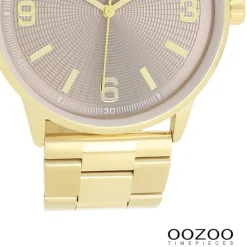 Oozoo Unisex Armbanduhr Timepieces Analog Metallband gold UOC11504