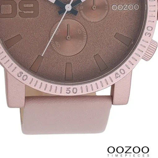 Oozoo Unisex Armbanduhr Timepieces Analog Leder taupe braun UOC11218