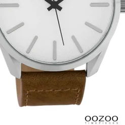 Oozoo Unisex Armbanduhr Timepieces Analog Leder braun UOC10320
