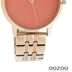 Oozoo Unisex Armbanduhr Timepieces Analog Metall rosegold UOC10559