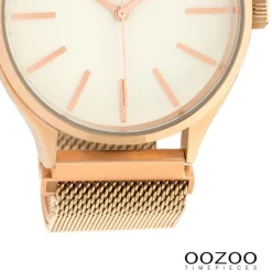 Oozoo Unisex Armbanduhr Timepieces Analog Metall rosegold UOC10692