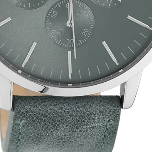 Oozoo Unisex Armbanduhr Timepieces C10915 Analog Leder grau UOC10915