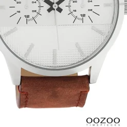 Oozoo Unisex Armbanduhr Timepieces Analog Leder braun UOC10535