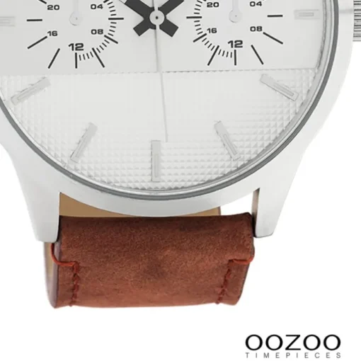 Oozoo Unisex Armbanduhr Timepieces Analog Leder braun UOC10535