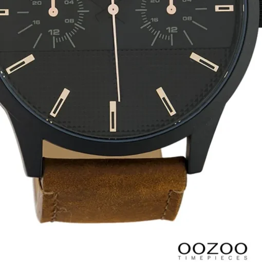 Oozoo Unisex Armbanduhr Timepieces Analog Leder braun UOC10538