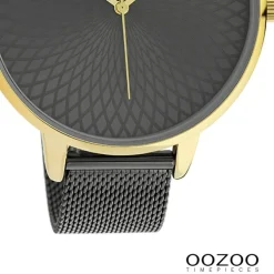 Oozoo Unisex Armbanduhr Timepieces Analog Metall schwarz UOC10554