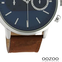 Oozoo Unisex Armbanduhr Timepieces Analog Leder braun UOC10670