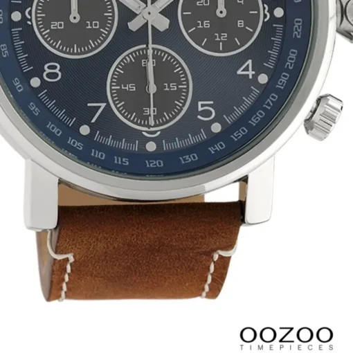 Oozoo Unisex Armbanduhr Timepieces Analog Leder braun UOC10671