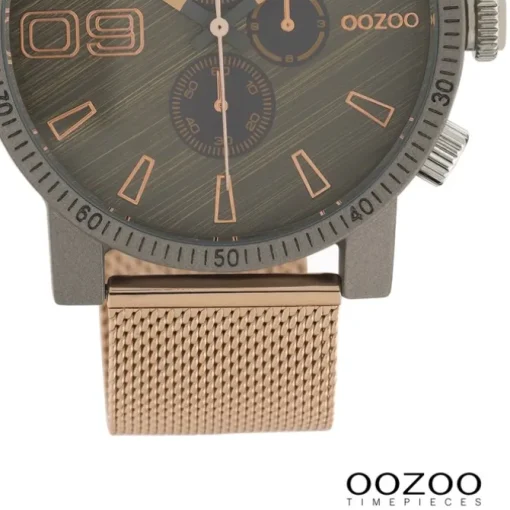 Oozoo Unisex Armbanduhr Timepieces Analog Metall rosegold UOC10685