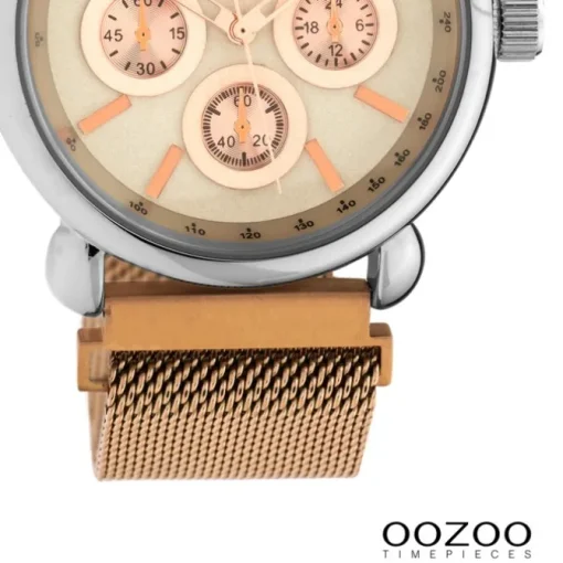 Oozoo Unisex Armbanduhr Timepieces Analog Metall rosegold UOC10695