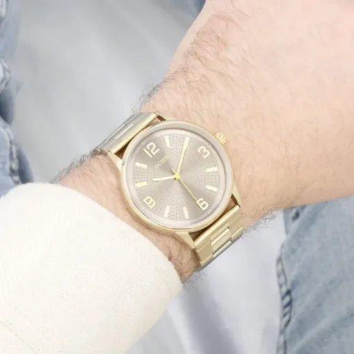 Oozoo Unisex Armbanduhr Timepieces Analog Metallband gold UOC11504
