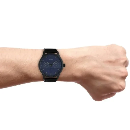 Oozoo Unisex Armbanduhr Timepieces Analog Leder schwarz UOC10539