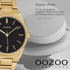 Oozoo Unisex Armbanduhr Timepieces Analog Metall rosegold UOC10529