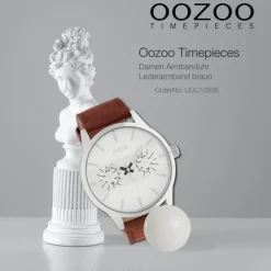 Oozoo Unisex Armbanduhr Timepieces Analog Leder braun UOC10535