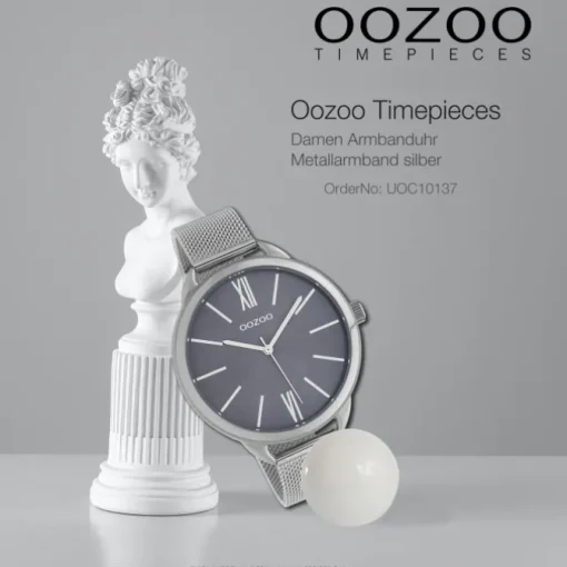 Oozoo Unisex Armbanduhr Timepieces Analog Metall silber UOC10137