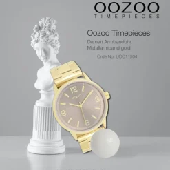 Oozoo Unisex Armbanduhr Timepieces Analog Metallband gold UOC11504