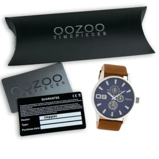 Oozoo Unisex Armbanduhr Timepieces Analog Leder braun UOC10346