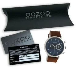 Oozoo Unisex Armbanduhr Timepieces Analog Leder braun UOC10670