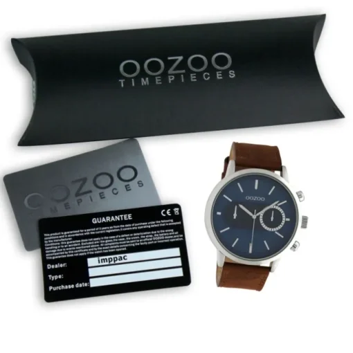 Oozoo Unisex Armbanduhr Timepieces Analog Leder braun UOC10670