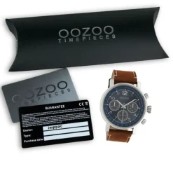 Oozoo Unisex Armbanduhr Timepieces Analog Leder braun UOC10671