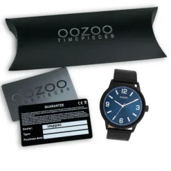 Oozoo Unisex Armbanduhr Timepieces Analog Lederband schwarz UOC11502