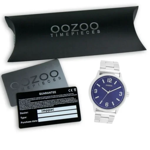 Oozoo Unisex Armbanduhr Timepieces Analog Metallband silber UOC11503