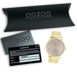 Oozoo Unisex Armbanduhr Timepieces Analog Metallband gold UOC11504