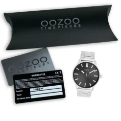 Oozoo Unisex Armbanduhr Timepieces Analog Metallband silber UOC11514