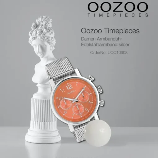 Oozoo Unisex Armbanduhr Timepieces C10903 Analog Edelstahl silber UOC10903