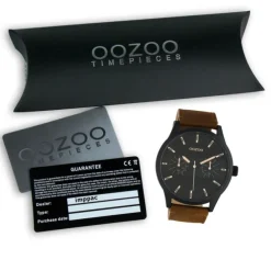 Oozoo Unisex Armbanduhr Timepieces Analog Leder braun UOC10538