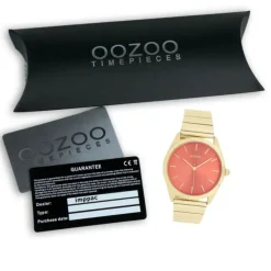 Oozoo Unisex Armbanduhr Timepieces Analog Metallband gold UOC11518