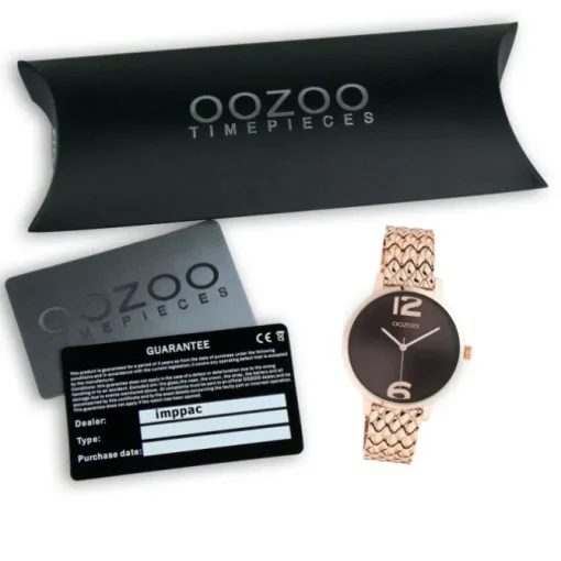 Oozoo Unisex Armbanduhr Timepieces C10924 Analog Edelstahl roségold UOC10924