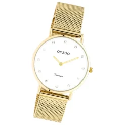 Oozoo Unisex Armbanduhr Vintage Series C20241 Analog Edelstahl gold UOC20241
