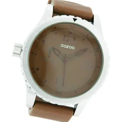 Oozoo Unisex Armbanduhr Vintage Series Analog Leder braun UOC3672A