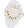 Oozoo Unisex Armbanduhr Vintage Series Analog Silikon weiß UOC4337A