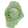 Oozoo Unisex Armbanduhr Vintage Series Analog Silikon hellgrün UOC4339A