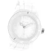 Oozoo Unisex Armbanduhr Vintage Series Analog Silikon weiß UOC4341A