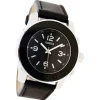 Oozoo Unisex Armbanduhr Vintage Series Analog Leder schwarz UOC4569A